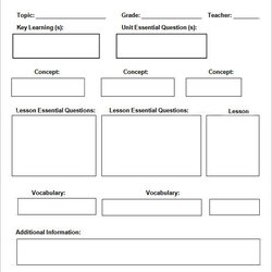 Free Printable Daily Planner Templates Sample Lesson Plan