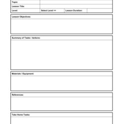 Spiffing Daily Lesson Plan Template