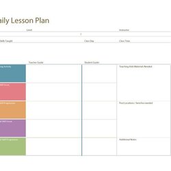 Super Daily Lesson Plan Template Rich Image And Wallpaper