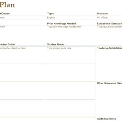 Fantastic Daily Lesson Plan Template Rich Image And Wallpaper English Format Templates Plans Sample Excel