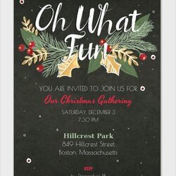 Superlative Christmas Party Invite Template Luxury Wording Invites