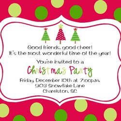 Swell Free Christmas Party Invitations That You Can Print Printable Blank Wording Invite Sample Personalized