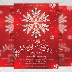 Sublime Christmas Invitation Seasonal Flyer Template Templates Flyers Premium