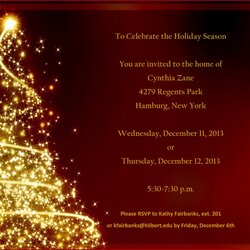 Very Good Holiday Party Invitation Templates Free Word Template Resume Online