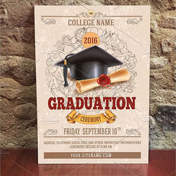 Sublime Invitation Templates Download Graduation Ceremony