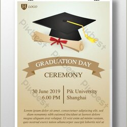 Terrific Free Graduation Ceremony Invitation Templates For Word Resume Example