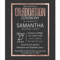 Eminent Graduation Invitation Designs Templates Word Free Width