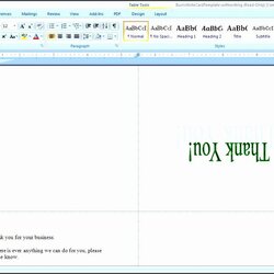Superior Microsoft Word Note Card Template