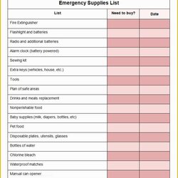 Superb Office Supply Inventory Template Free Of Word Checklist Spreadsheet Emergency Vincent Excel