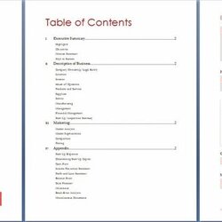 Perfect Free Business Plan Template For Word And Excel With Regard To