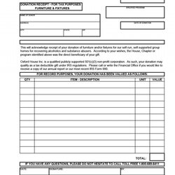 Fantastic Donation Itemization Printable Form Forms Free Online Unbelievable Receipt Template High