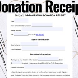 Cool Donation Receipt Forms Template