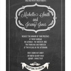 Excellent Invitation Template Free Vector Format Download Chalkboard