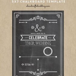 Peerless Chalkboard Invitation Template Free Lovely Best Of