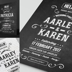 Great Chalkboard Invitation Template