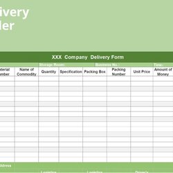 Sterling Order Form Excel Template