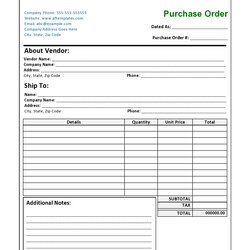 Admirable Order Form Excel Template Purchase
