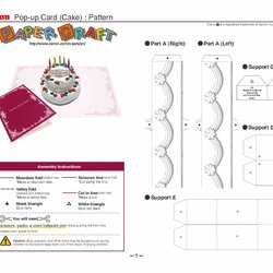 The Highest Standard Pop Up Card Templates Free Creating Birthday Printable Regarding Download