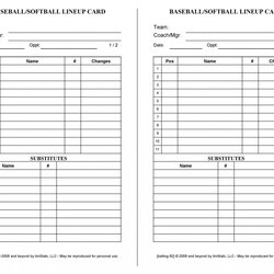 Tremendous Softball Lineup Template Excel Perfect Ideas Breathtaking Remarkable Unusual Photo
