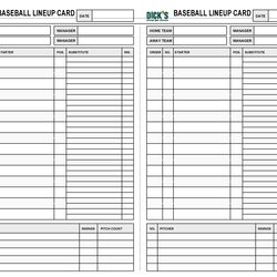 Fine Printable Baseball Lineup Card Word Searches Template
