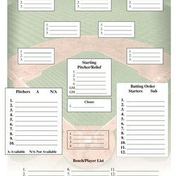Legit Printable Softball Practice Plans Position Chart Pertaining To Lineup Card Template