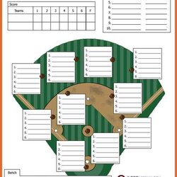 Sublime Softball Lineup Template Excel Perfect Ideas