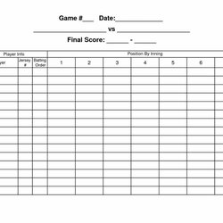 Softball Lineup Card Template Intended Excel Ideas Baseball Roster For