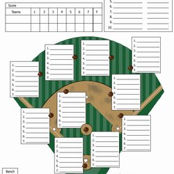 Baseball Depth Chart Template Excel Inspirational Softball Defensive Generator Pitching