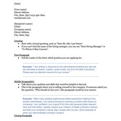 Excellent Cover Letter Template For Career Change Simple