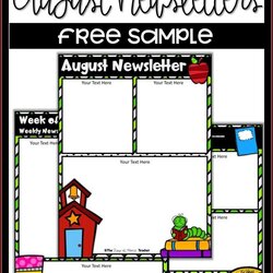 The Highest Standard Free Editable School Newsletter Templates For Word Template Weekly Classroom Teachers