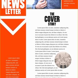 Terrific College Newsletter Templates Free Download Example Email Template Printable Examples Company