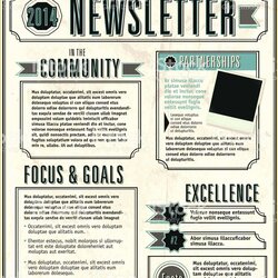 Exceptional Company Newsletter Template Free Of Vector Illustration Templates Sample Email Newsletters Layout