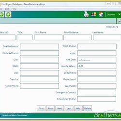 Sublime Free Access Database Templates Of Inventory Management Template Excel Employee