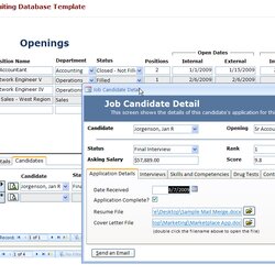 Sterling Microsoft Access Maintenance Database Template Builder Recruiting