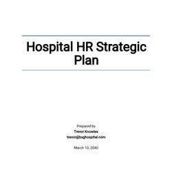 Fantastic Hospital Strategic Plan Template Google Docs Word Apple Pages Hr