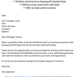 Superb Resignation Letter Word Doc For Your Needs Template Collection Form