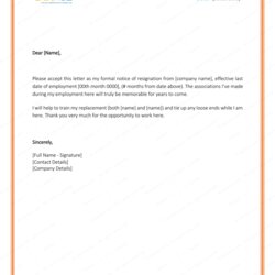 Admirable Resignation Letter Format In Word Sample Images Template For Page