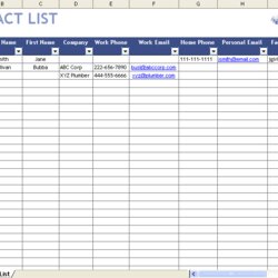 Terrific Excel Client Database Templates Template Sample Contact