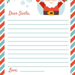 Best Free Printable Christmas Letter Templates For At Santa Template Claus Holiday To