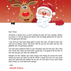 Magnificent Free Santa Letter Holiday Christmas And Template Letters Printable Example Templates Personalized