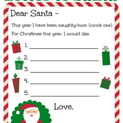 Cool Best Images Of Letters To Santa Templates Printable Dear Letter Template Christmas Kids Claus Pole North