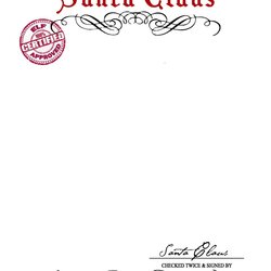 Tremendous The Bird Free Letters From Santa Claus On Letter Template Printable Letterhead Stationary Pole