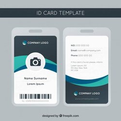 Splendid Free Amazing Blank Id Card Templates In Ms Word Pages Publisher