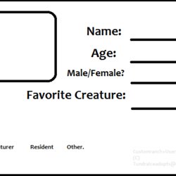 Smashing Printable Blank Id Card Template