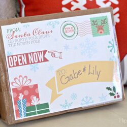 The Highest Standard Send Package From Santa Christmas Surprise Free Choose Board Labels