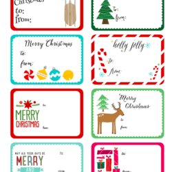 Superlative Christmas Label New Calendar Template Site Labels Printable Templates Tags Gift Sandy Whimsical