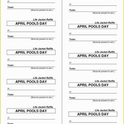 Preeminent Free Ticket Templates Per Page Of Printable Raffle Template Tickets Blank Diaper Tracking Kids