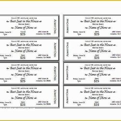 Exceptional Free Printable Ticket Template Of Best Tickets Fake Police Raffle Make Create Own Templates