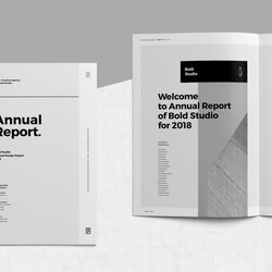Superlative Word Annual Report Template Classic