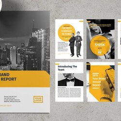 Great Word Annual Report Template Modern
